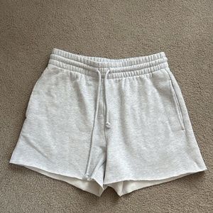 Aritzia Light Grey Sweat Shorts